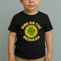 Dibs On The Redhead Ginger Drinking Irish St Patricks Day Toddler T-Shirt thumb 2