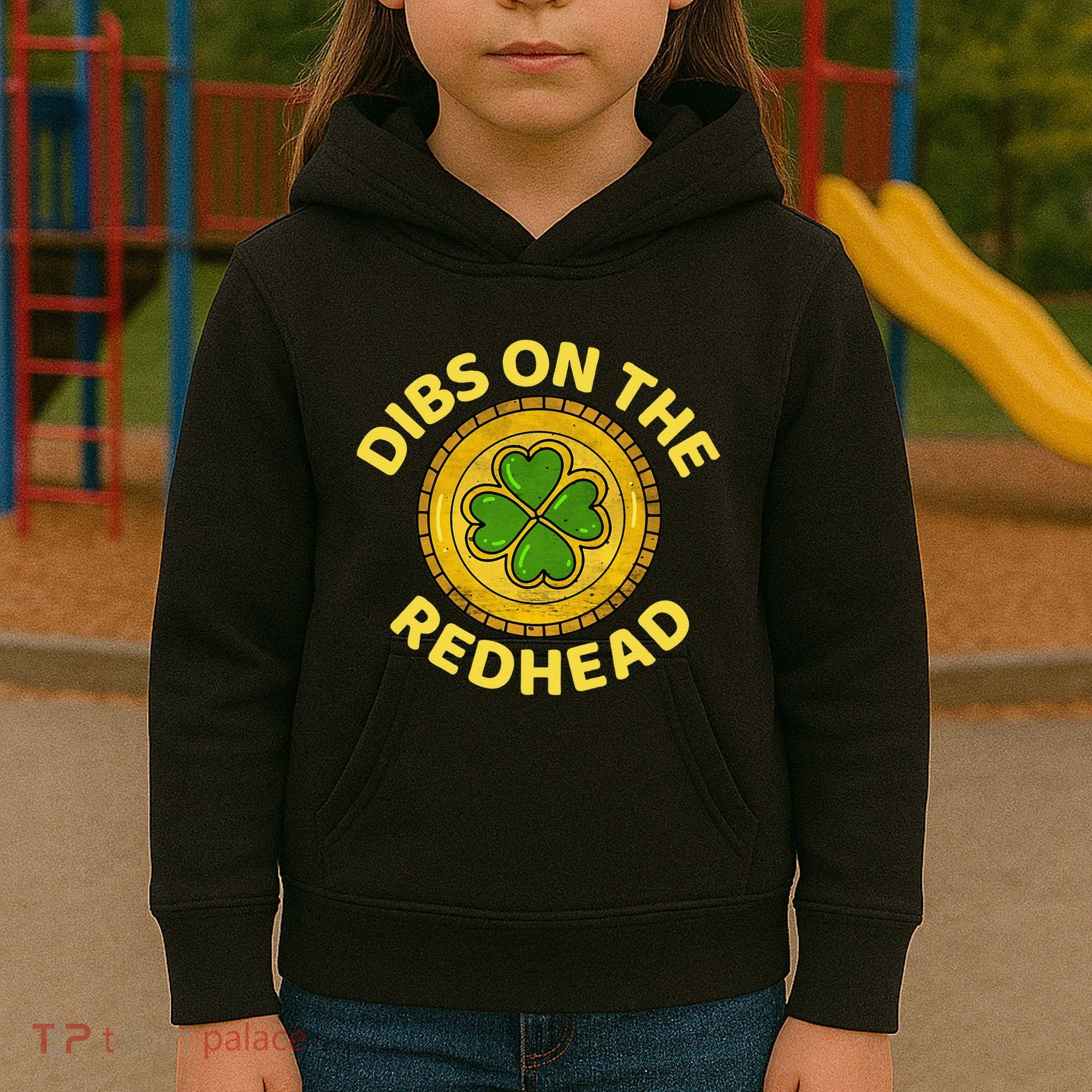 Dibs On The Redhead Ginger Drinking Irish St Patricks Day Kids Hoodie