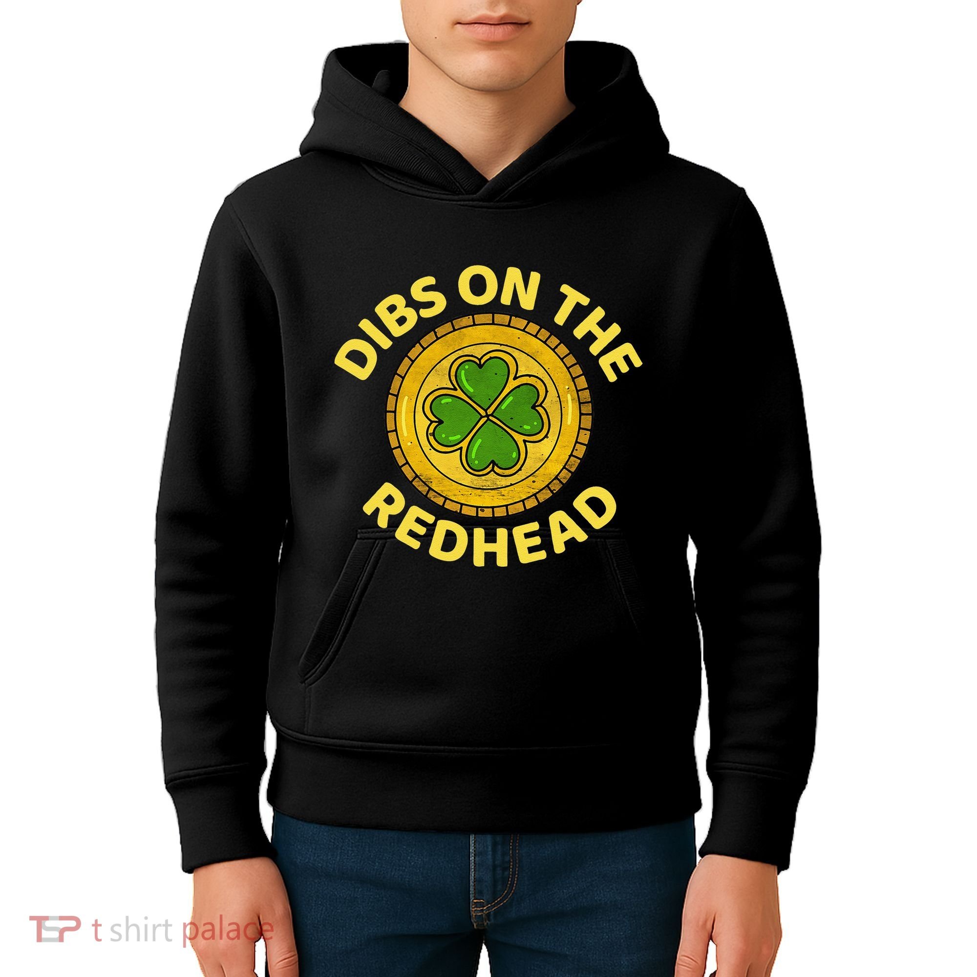 Dibs On The Redhead Ginger Drinking Irish St Patricks Day Kids Hoodie