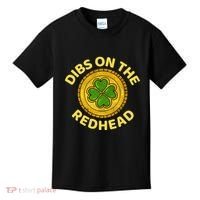 Dibs On The Redhead Ginger Drinking Irish St Patricks Day Kids T-Shirt thumb 0
