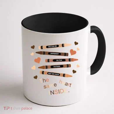 Different On The Outside Same Heart Inside Coffee Mug back