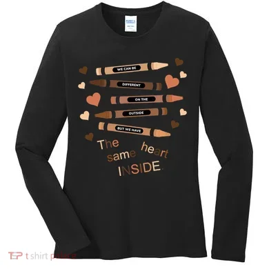 Different On The Outside Same Heart Inside Women's Long Sleeve Shirt