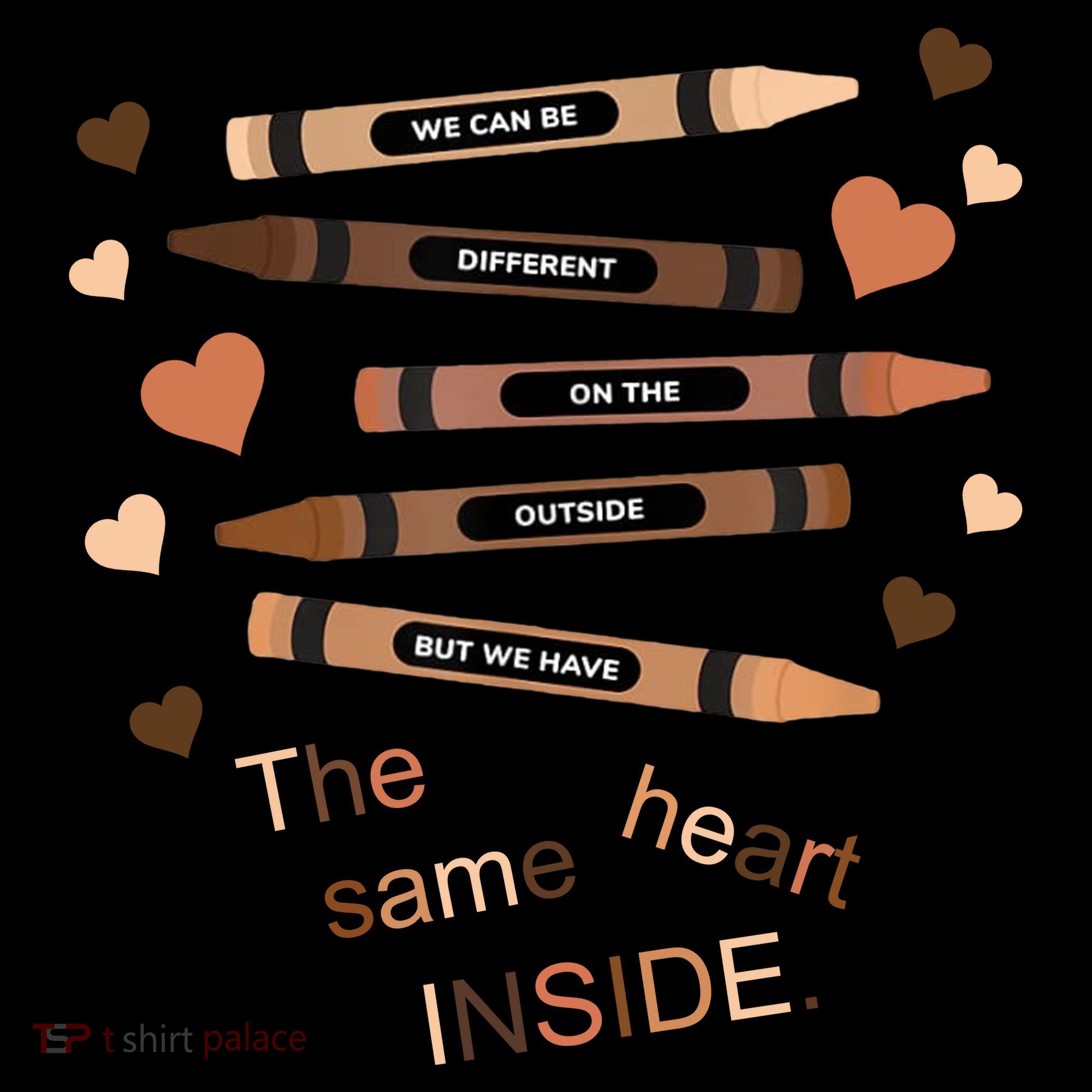 Different On The Outside Same Heart Inside Kids Hoodie