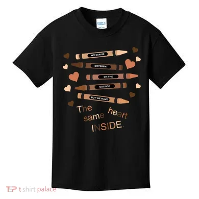 Different On The Outside Same Heart Inside Kids T-Shirt