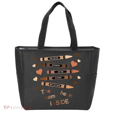Different On The Outside Same Heart Inside Tote Bag
