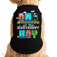 Dad Of The Birthday Boy Video Game Pixel Doggie Tank thumb 0