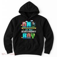 Dad Of The Birthday Boy Video Game Pixel Hoodie thumb 0