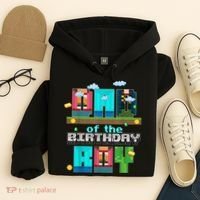 Dad Of The Birthday Boy Video Game Pixel Hoodie thumb 4