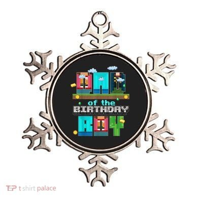 Dad Of The Birthday Boy Video Game Pixel Ornament
