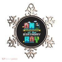 Dad Of The Birthday Boy Video Game Pixel Ornament thumb 0