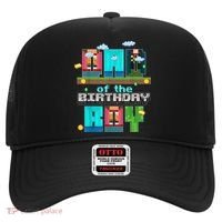 Dad Of The Birthday Boy Video Game Pixel Hat thumb 0