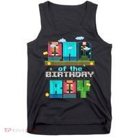 Dad Of The Birthday Boy Video Game Pixel Tank Top thumb 0