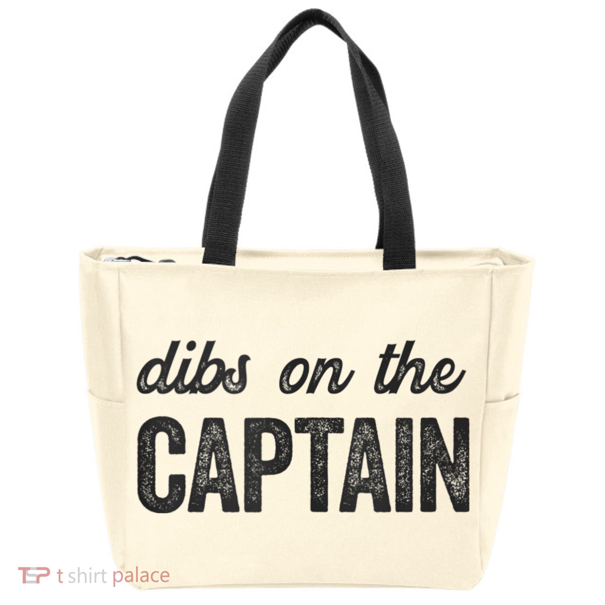 Dibs On The Captain Funny Captain Wife Tote Bag