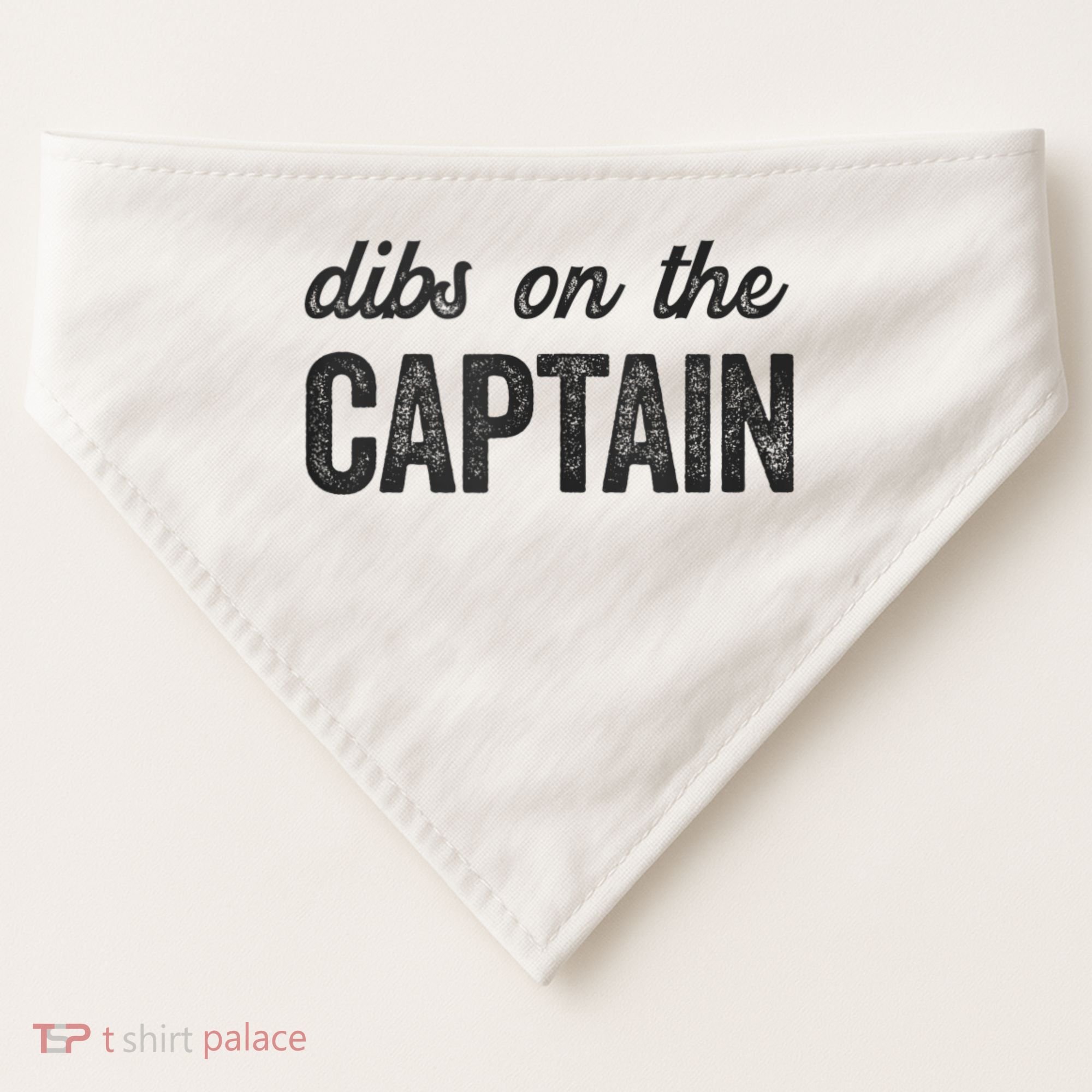 Dibs On The Captain Funny Captain Wife USA-Made Doggie Bandana