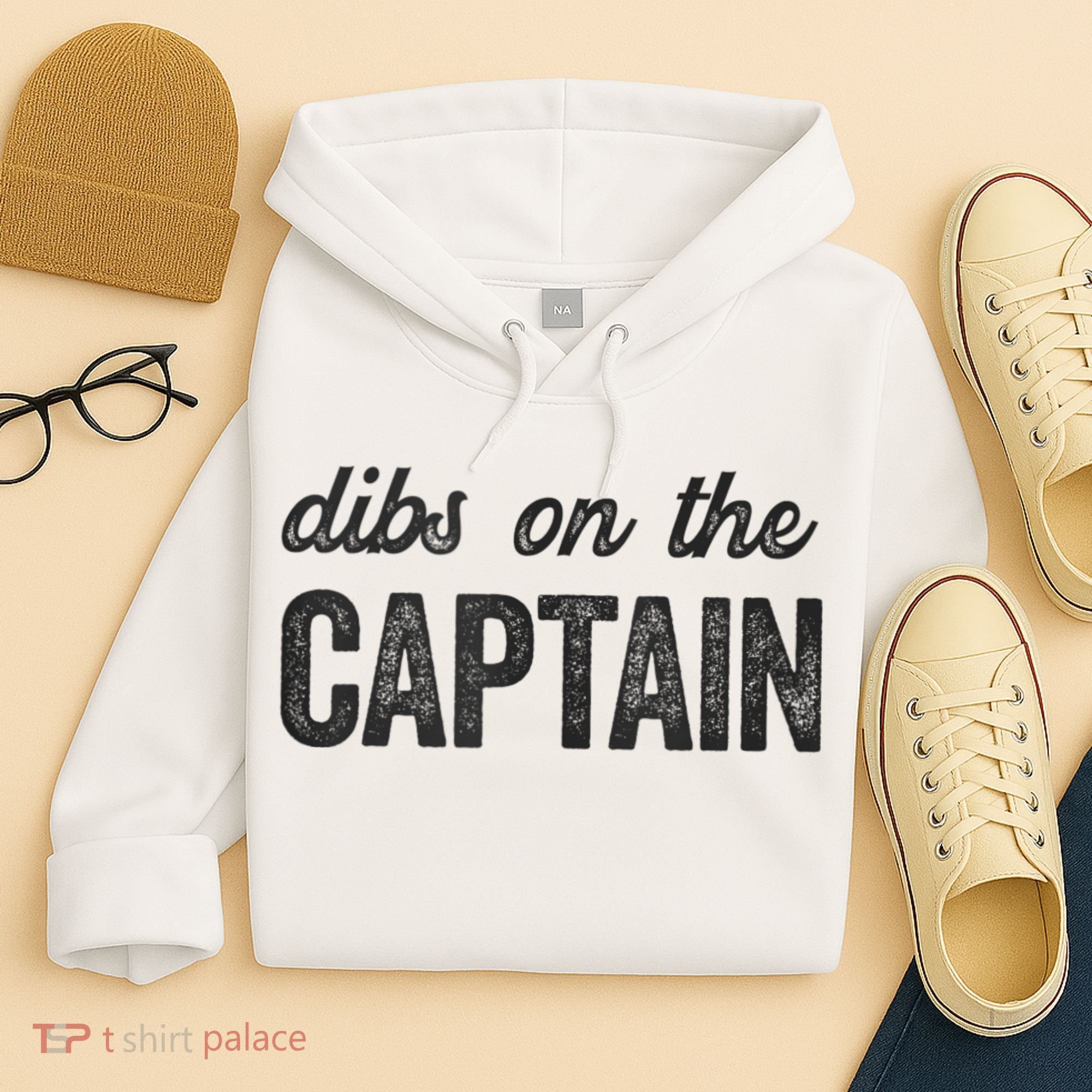 Dibs On The Captain Funny Captain Wife Hoodie