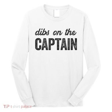 Dibs On The Captain Funny Captain Wife Long Sleeve Shirt
