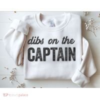 Dibs On The Captain Funny Captain Wife Sweatshirt thumb 2