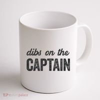 Dibs On The Captain Funny Captain Wife Coffee Mug thumb 1