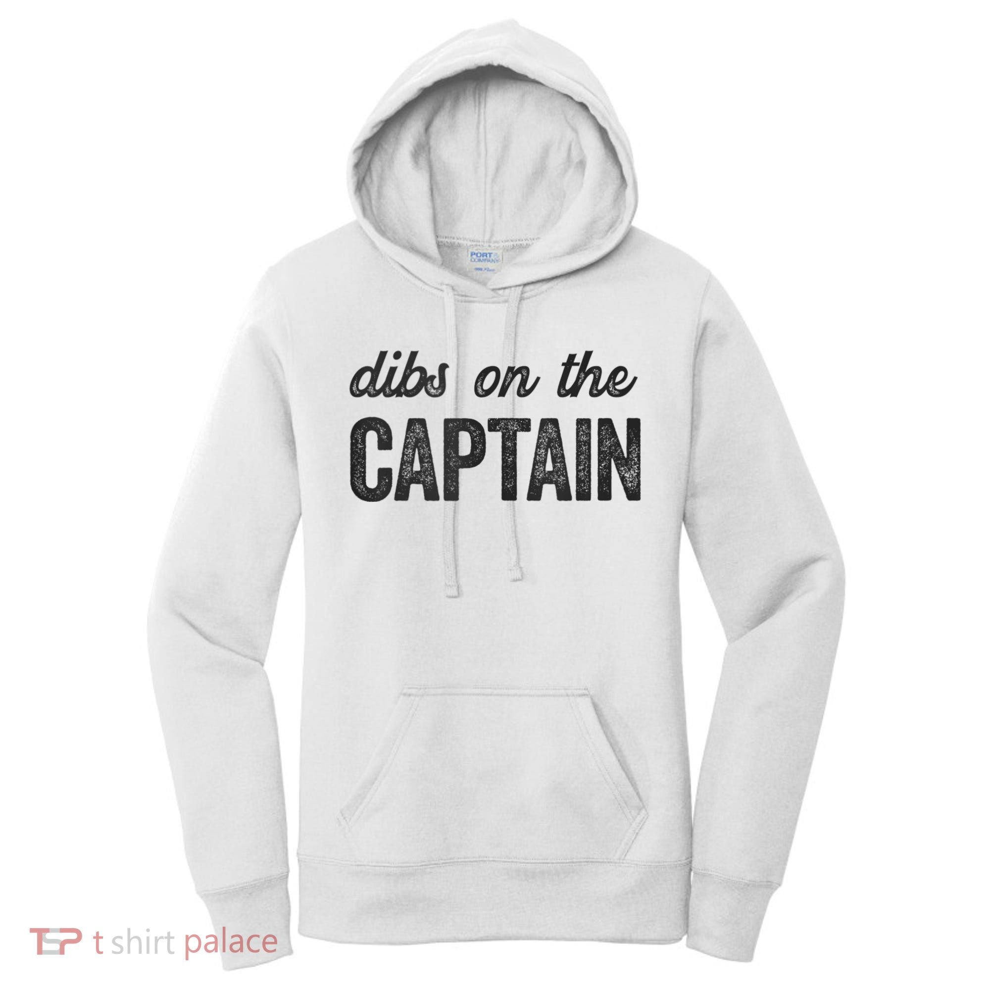 Dibs On The Captain Funny Captain Wife Women's Hoodie