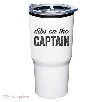 Dibs On The Captain Funny Captain Wife Tumbler