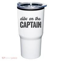 Dibs On The Captain Funny Captain Wife Tumbler thumb 0