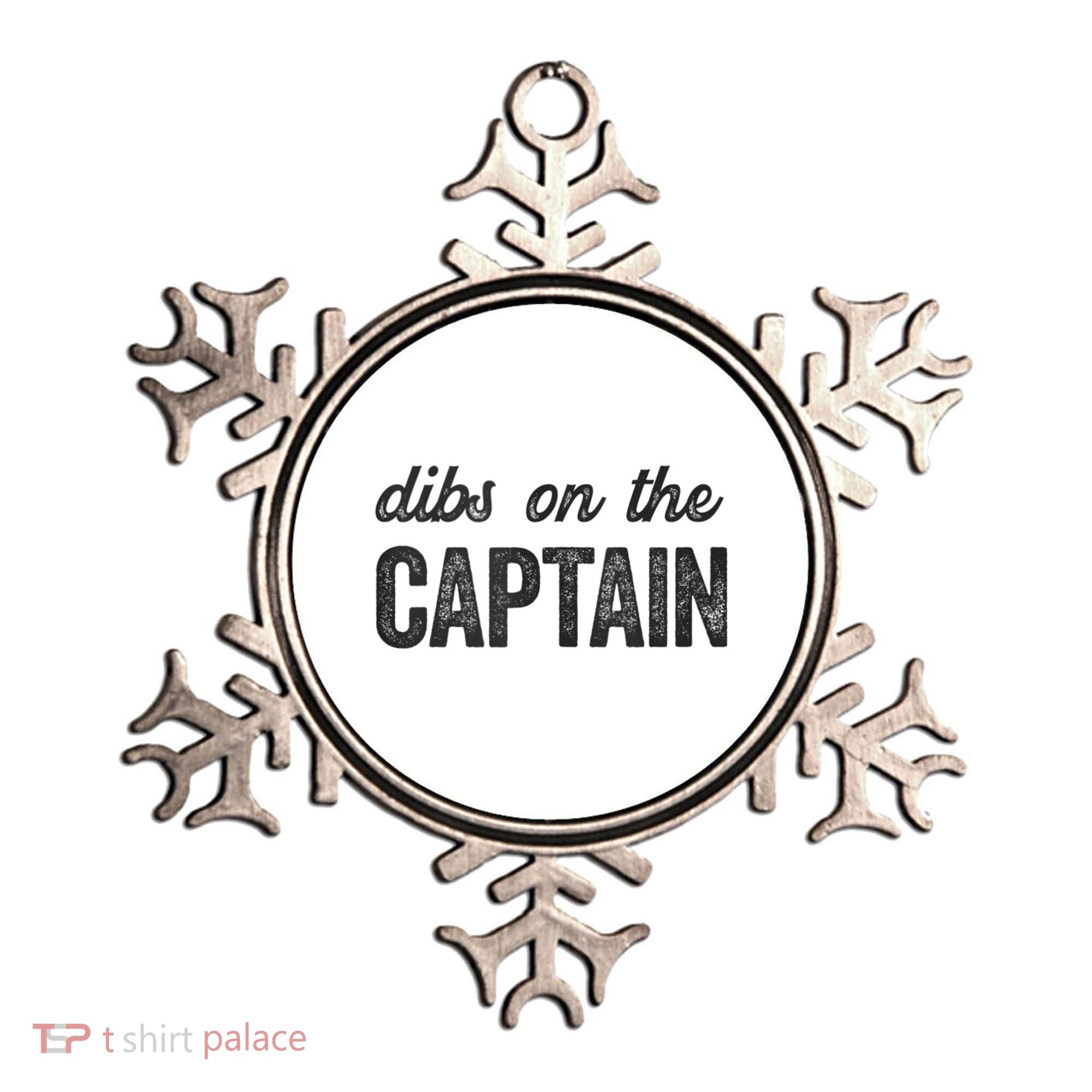Dibs On The Captain Funny Captain Wife Ornament