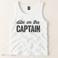 Dibs On The Captain Funny Captain Wife Tank Top thumb 2