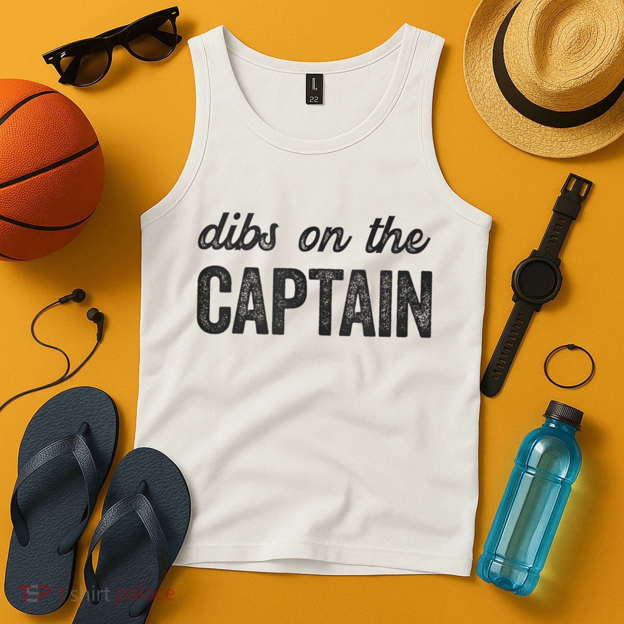 Dibs On The Captain Funny Captain Wife Tank Top
