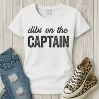Dibs On The Captain Funny Captain Wife Women's T-Shirt thumb 3
