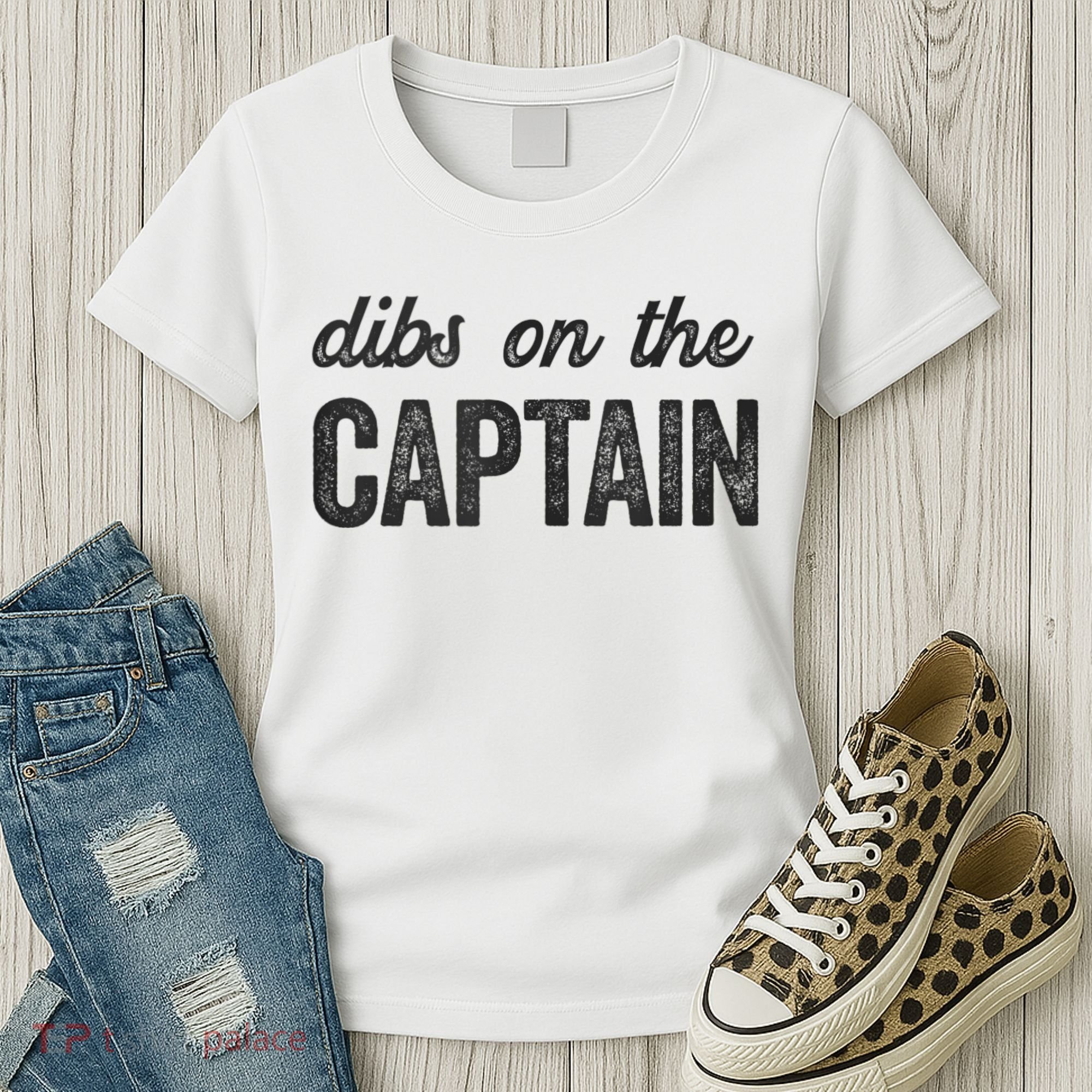 Dibs On The Captain Funny Captain Wife Women's T-Shirt