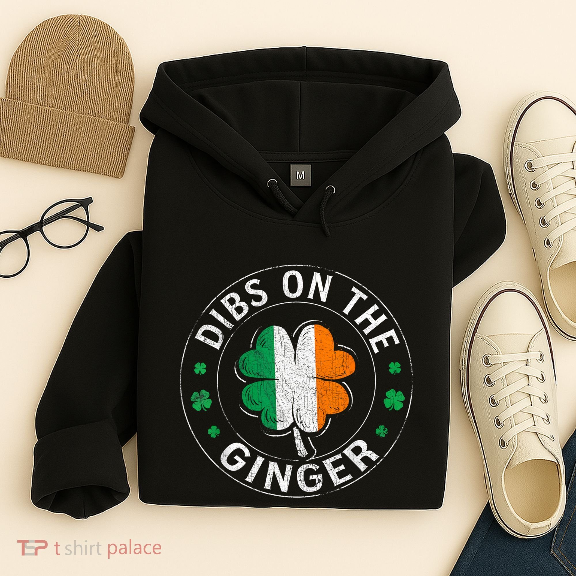 Dibs On The Ginger St Patricks Day Shamrock Hoodie