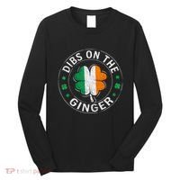 Dibs On The Ginger St Patricks Day Shamrock Long Sleeve Shirt thumb 0