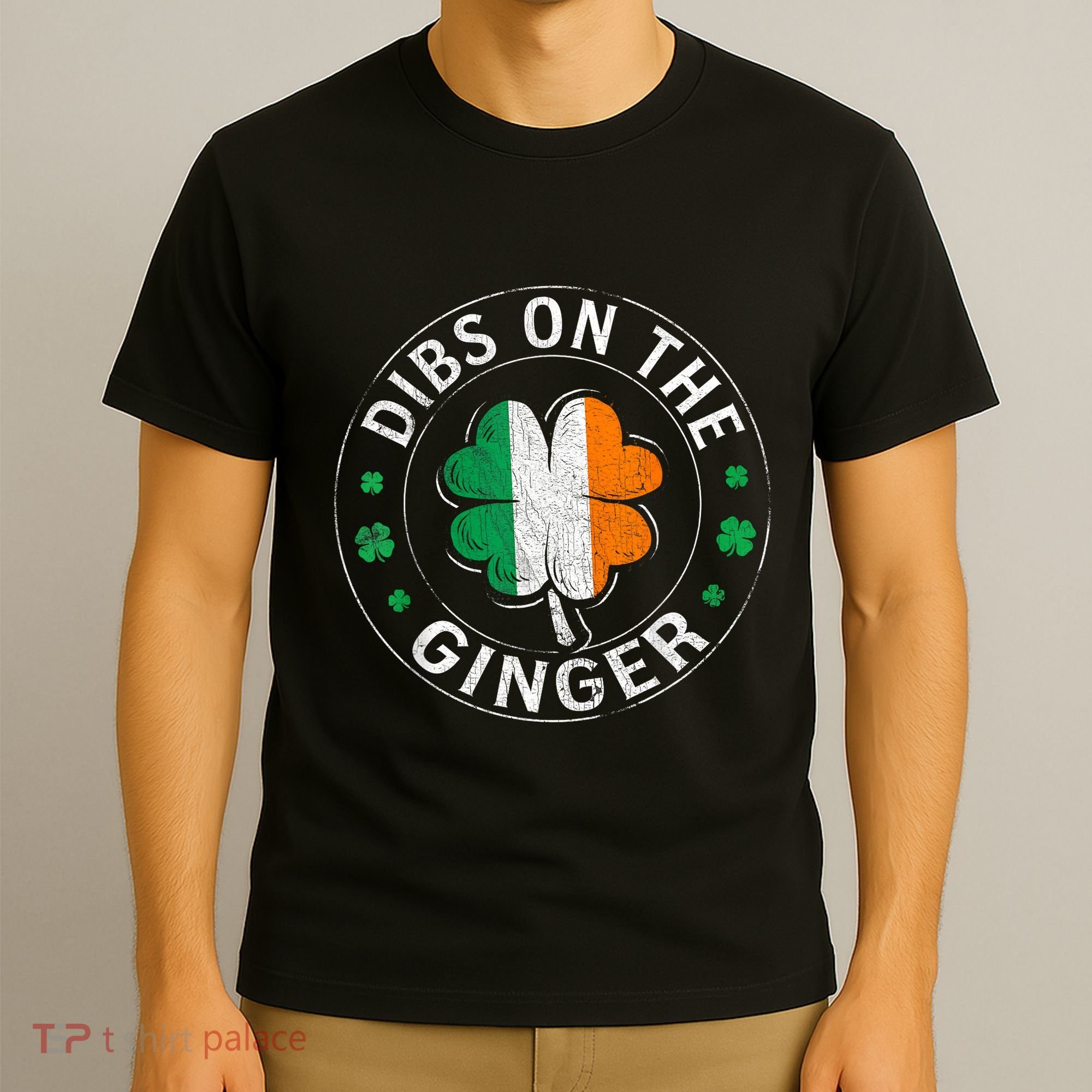 Dibs On The Ginger St Patricks Day Shamrock T-Shirt