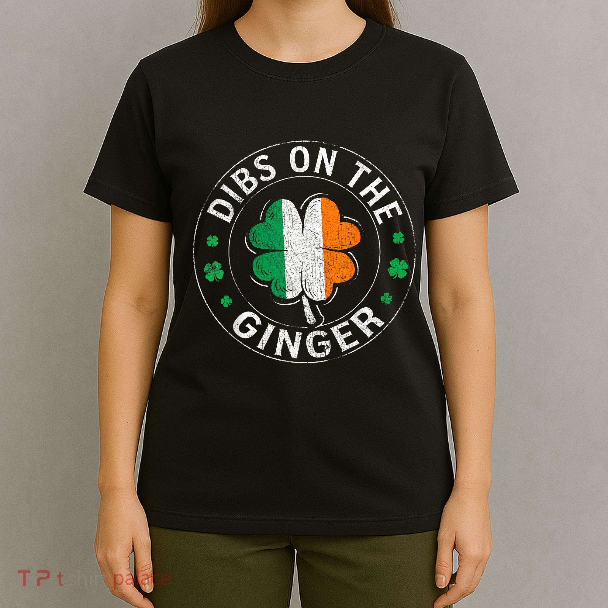 Dibs On The Ginger St Patricks Day Shamrock T-Shirt
