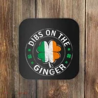 Dibs On The Ginger St Patricks Day Shamrock Coaster thumb 0