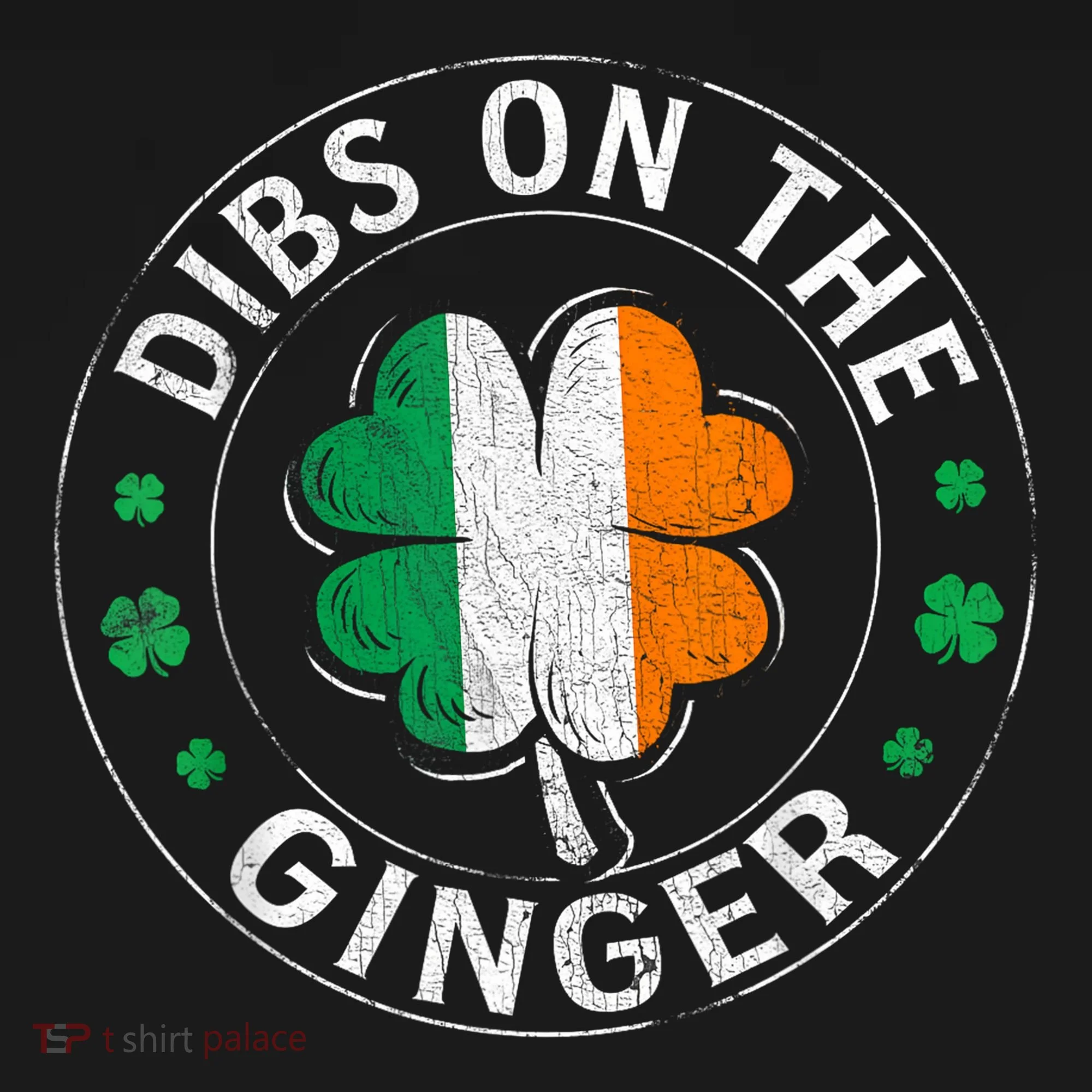 Dibs On The Ginger St Patricks Day Shamrock Coaster