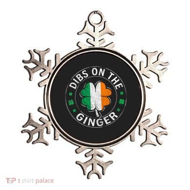 Dibs On The Ginger St Patricks Day Shamrock Ornament