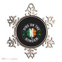 Dibs On The Ginger St Patricks Day Shamrock Ornament thumb 0