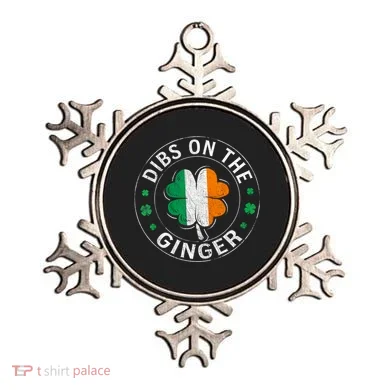 Dibs On The Ginger St Patricks Day Shamrock Ornament