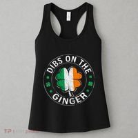 Dibs On The Ginger St Patricks Day Shamrock Women's Tank Top thumb 3