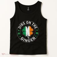 Dibs On The Ginger St Patricks Day Shamrock Tank Top thumb 2