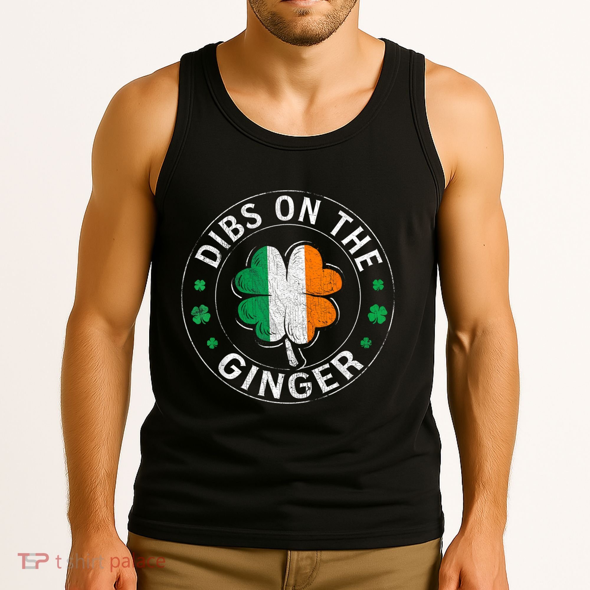 Dibs On The Ginger St Patricks Day Shamrock Tank Top