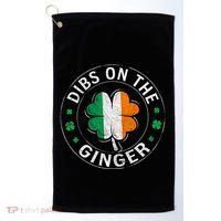 Dibs On The Ginger St Patricks Day Shamrock Golf Towel thumb 0