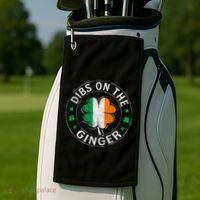 Dibs On The Ginger St Patricks Day Shamrock Golf Towel thumb 2