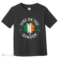 Dibs On The Ginger St Patricks Day Shamrock Toddler T-Shirt thumb 0