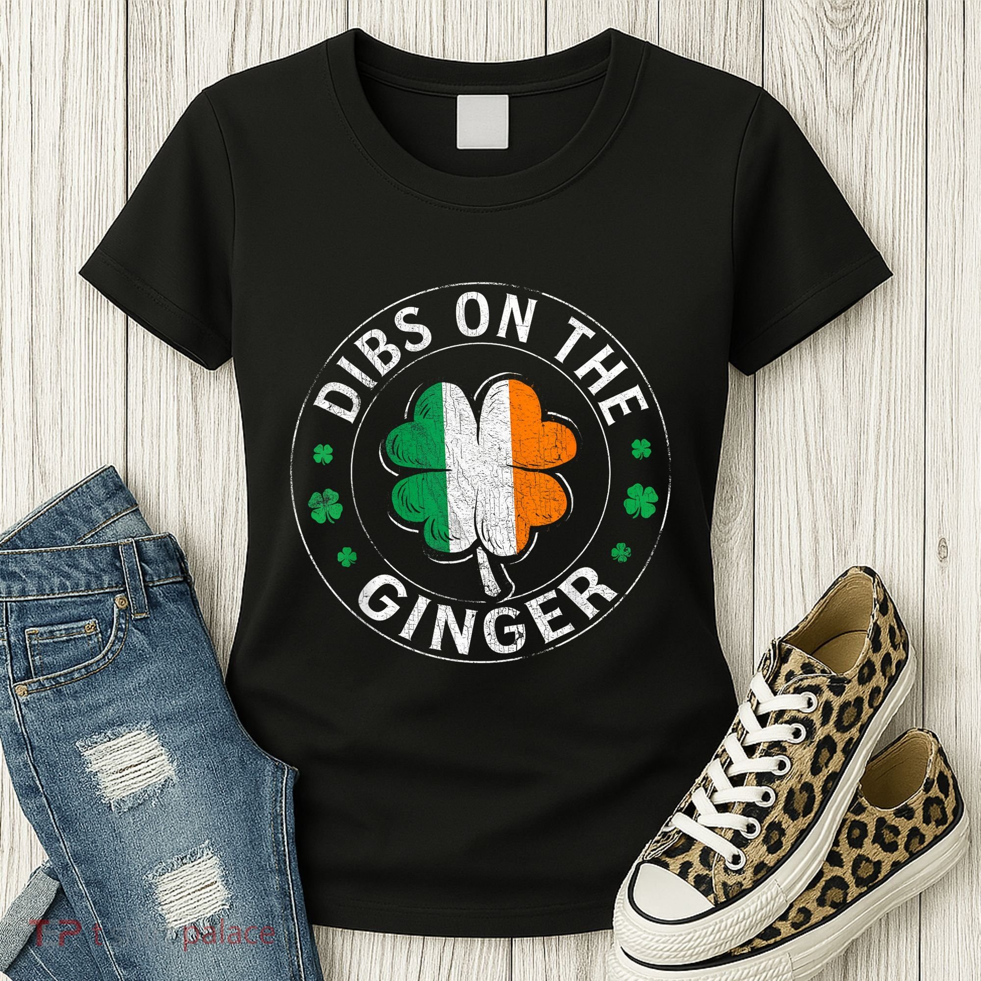 Dibs On The Ginger St Patricks Day Shamrock Women's T-Shirt