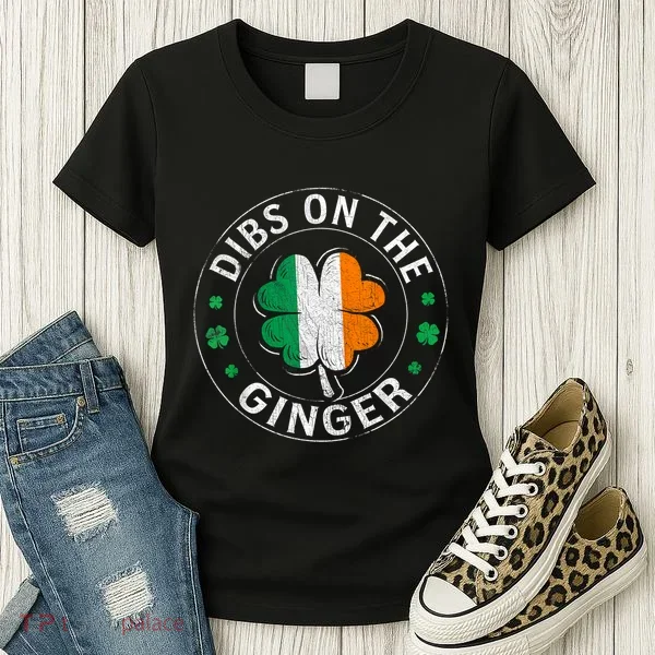 Dibs On The Ginger St Patricks Day Shamrock Women's T-Shirt