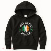 Dibs On The Ginger St Patricks Day Shamrock Kids Hoodie thumb 0