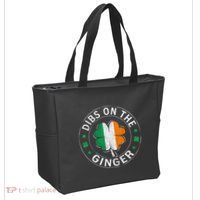 Dibs On The Ginger St Patricks Day Shamrock Tote Bag thumb 2