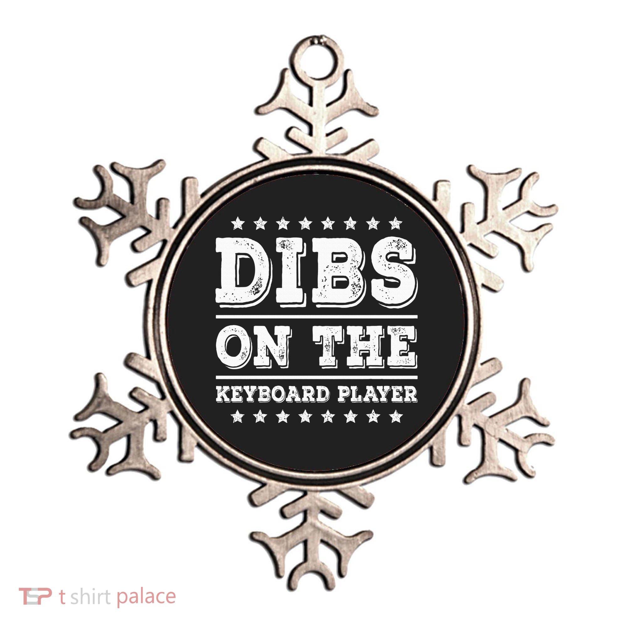 Dibs On The Keyboard Player Funny Pianist Wife Girlfriend Ornament